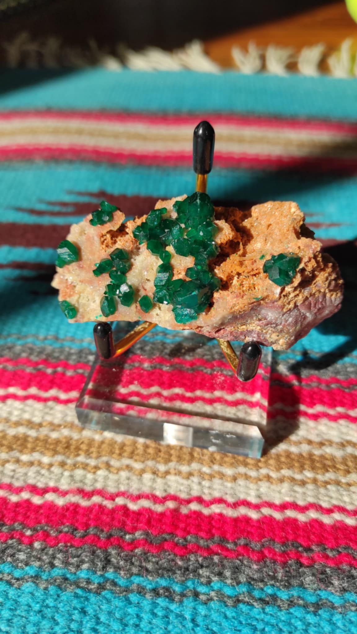 Dioptase Heart Crystal